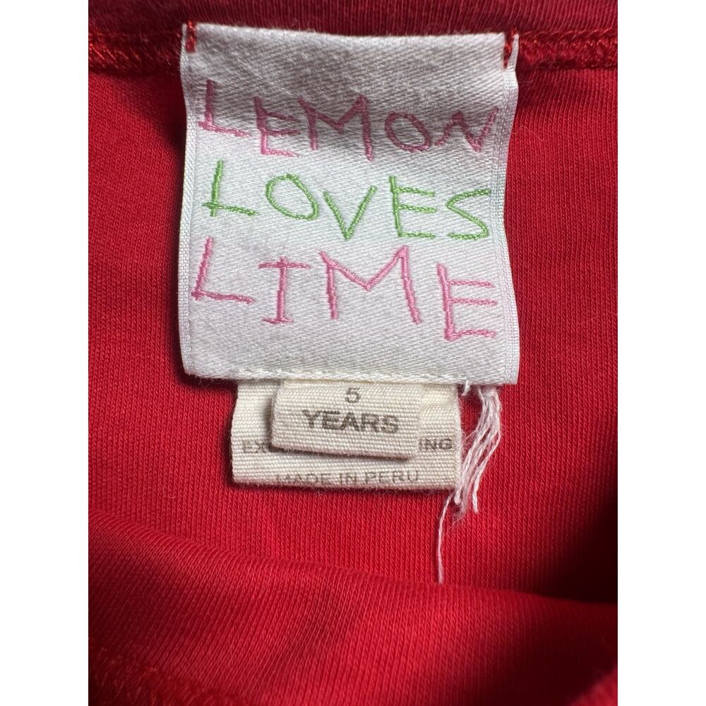 Lemon Loves Lime Girls Size 5 Nutcracker Ballet Red Christmas Ruffle Dress - Picture 3 of 6
